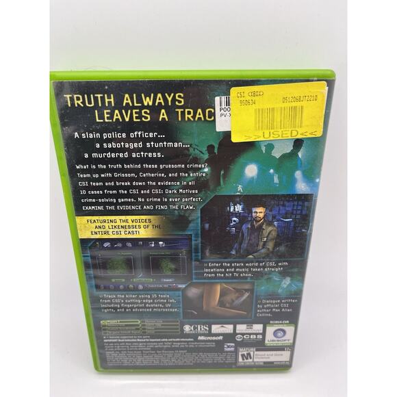 CSI: Crime Scene Investigation (Microsoft Xbox, 2004) (Free Shipping Deal) - CIB - Picture 2 of 7